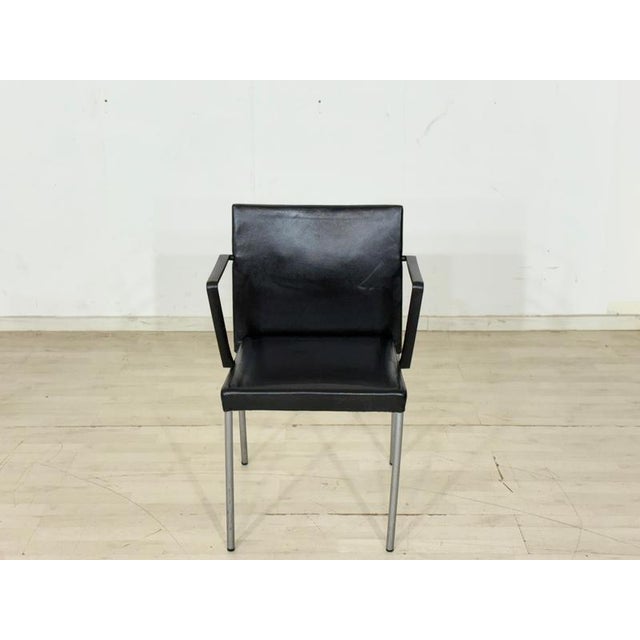 Conference Chairs in Black Leather, Set of 8 For Sale - Image 17 of 18