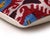 2020s Hand-Knotted Silk Velvet Ikat Lumbar Pillow - 16x24 Ruby & Azure Multi For Sale - Image 5 of 8