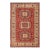 1990s Vintage Kazak Red/Tan Wool Rug - 6'8'' X 9'11'' For Sale