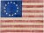 Mid-Century Vintage American Flag Patchwork Wool Rug For Sale - Image 9 of 9