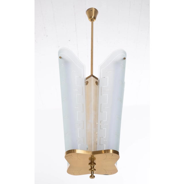 Bo Notini Ceiling Lamp attributed to Glössner, Sweden, 1950s For Sale - Image 3 of 10