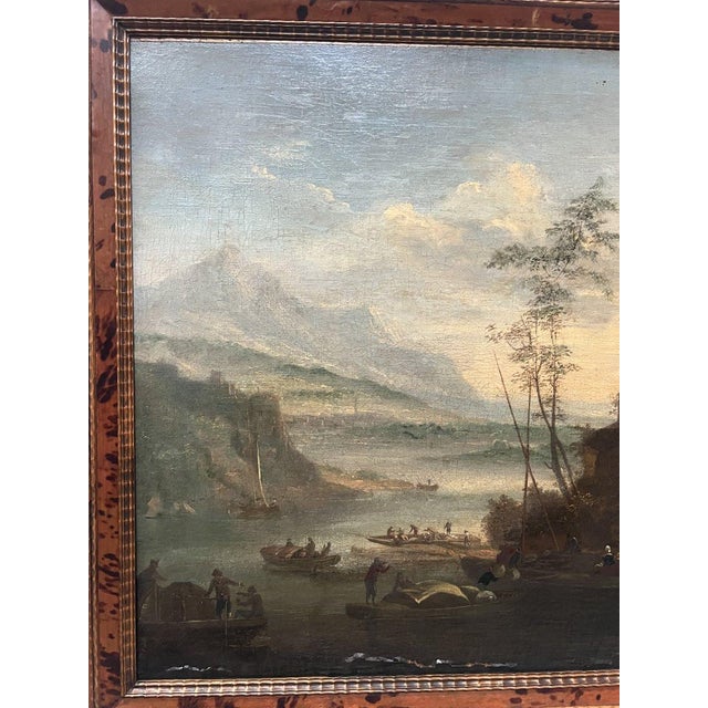 Seascape and Mountain Landscape, 19th Century, Oil on Canvas, Framed For Sale - Image 3 of 16
