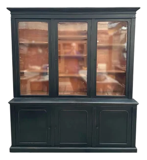 Large Bookcase with a Weathered Finish