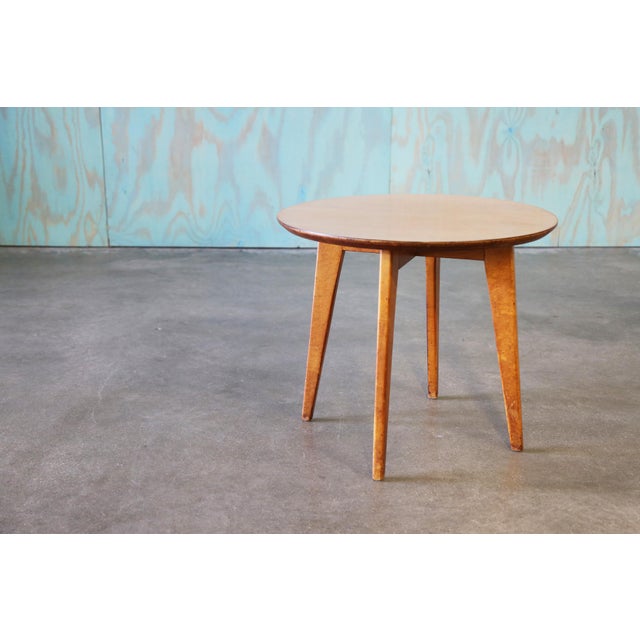 Mid Century Modern 1950s Jens Risom Style Birch Table With Splay Legs For Sale - Image 10 of 10