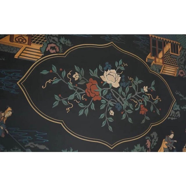 Hollywood Regency Vintage Lacquer Painted Ming Style Drexel Coffee Table For Sale - Image 3 of 5