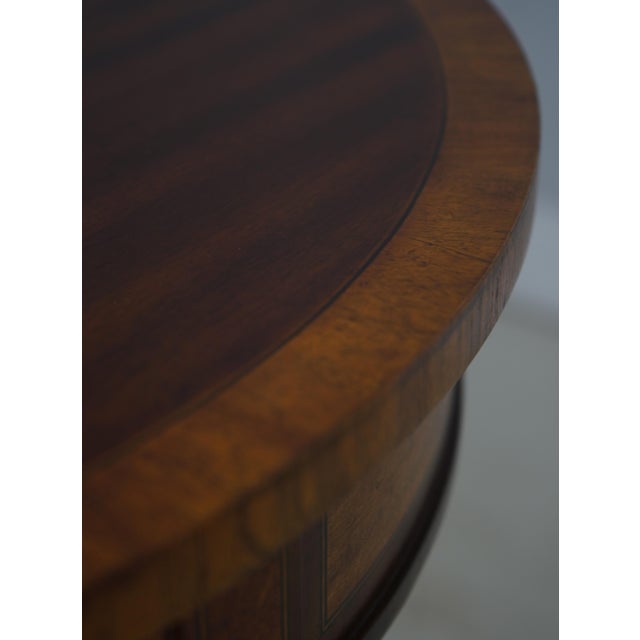 Maitland Smith Georgian Style Mahogany Inlaid Table For Sale - Image 10 of 13