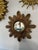 Large 18" Vintage 1990s Golden Sunburst Wall Mirror For Sale - Image 17 of 18