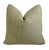 Raoul Textiles Green & Ivory Mali Feather/Down Pillow 21" Square For Sale In Los Angeles - Image 6 of 6