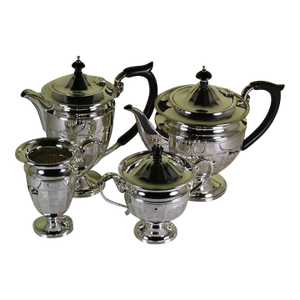 1970’s Vintage/New Silver 4 Piece Tea & Coffee Set, Hepplewhite