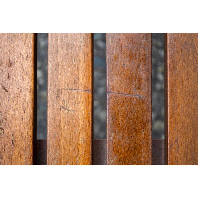 Wood Italian Wooden Bench, 1950s For Sale - Image 7 of 8