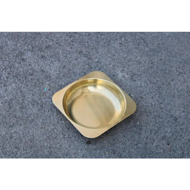 Italian Solid Brass Bowl, 1970s, in Very Good conditions. Designed 1970 to 1979