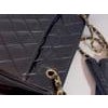 Chanel Quilted Black Caviar Skin Shoulder Bag / Tote, Golden Chain & Hardware For Sale - Image 16 of 18
