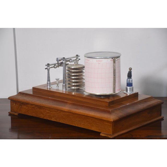Walnut Cased Barograph, 1890s For Sale - Image 10 of 11