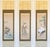 Showa to Early Heisei Era Japanese Silk Scroll Paintings by Jin, Set of 3 in Original Case For Sale - Image 15 of 18