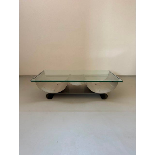 Metal Coffee Table by Francois Monnet for Kappa, 1970s For Sale - Image 7 of 9