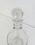 Vintage early 20th Century clear crystal glass decanter attributed to Donald Pollard Steuben. Details include a two ring...