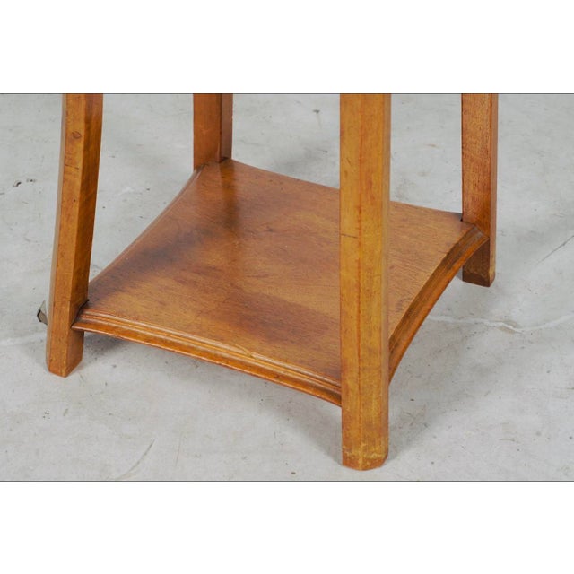 1900 - 1909 Antique Art Nouveau Walnut Fern Stand / Pedestal Table, Circa 1900–1915 For Sale - Image 5 of 5