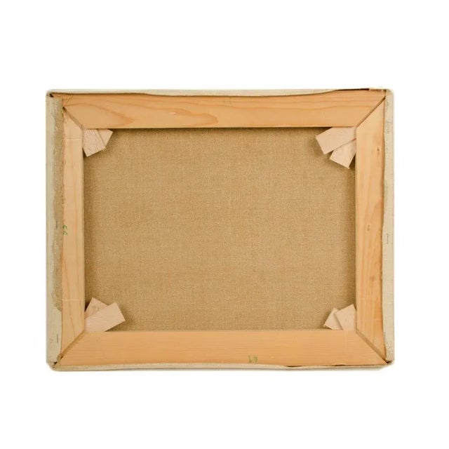 Textile 19th Century "Spring Trees" Expressionist Landscape Oil Painting by Ernest Yarrow-Jones For Sale - Image 7 of 8