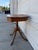 Gold Vintage Federal Revival Wood Pedestal Side Table With Traditional Carved Details For Sale - Image 8 of 12
