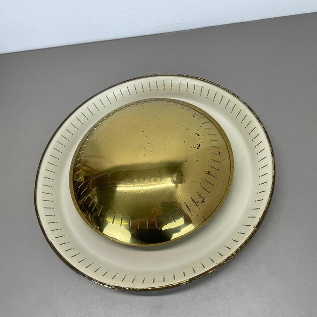 Brass Ceiling or Wall Light in the style of Gino Sarfatti, Italy, 1950s For Sale - Image 15 of 18