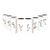 Vintage Mid-Century Modern Tumblers or Vases Ceramic White & Black With Asian Symbols, Set 8 For Sale