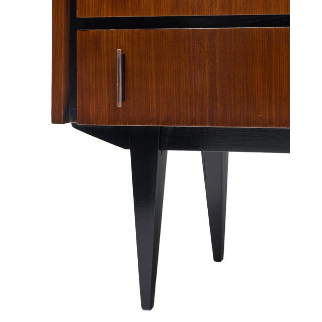 Wood Period Mid-Century Modern Chest, Vintage French, 1960s For Sale - Image 7 of 9