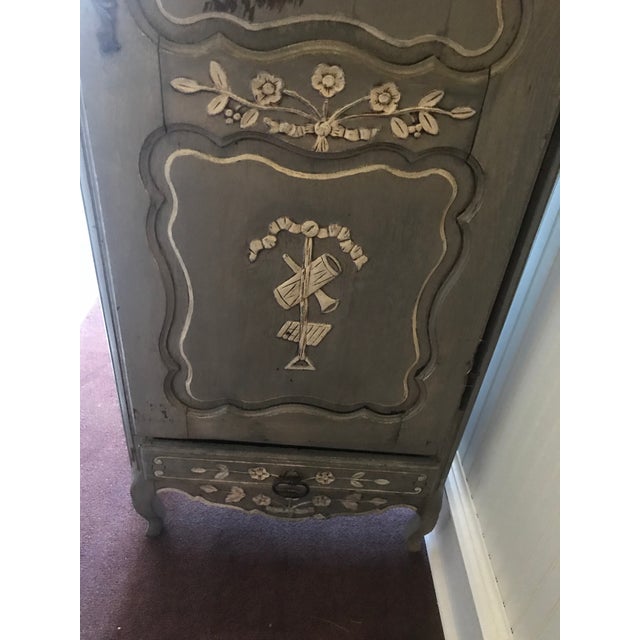 Antique French Painted Bonnetiere Chairish