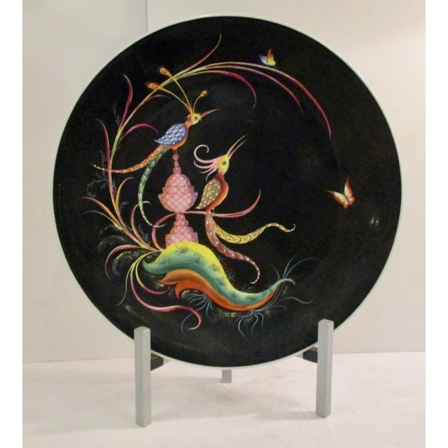 French Deco Charger With Birds For Sale - Image 9 of 9