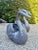 Mid-Century Modern Sculptural Swan Metal Garden Planters - A Pair For Sale - Image 3 of 11