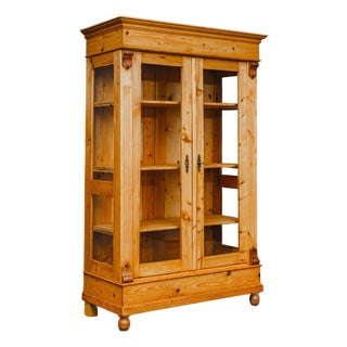 Display Cabinet in Pine, 1800s For Sale