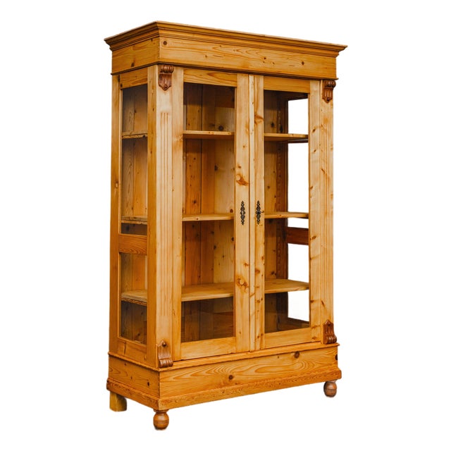 Display Cabinet in Pine, 1800s For Sale