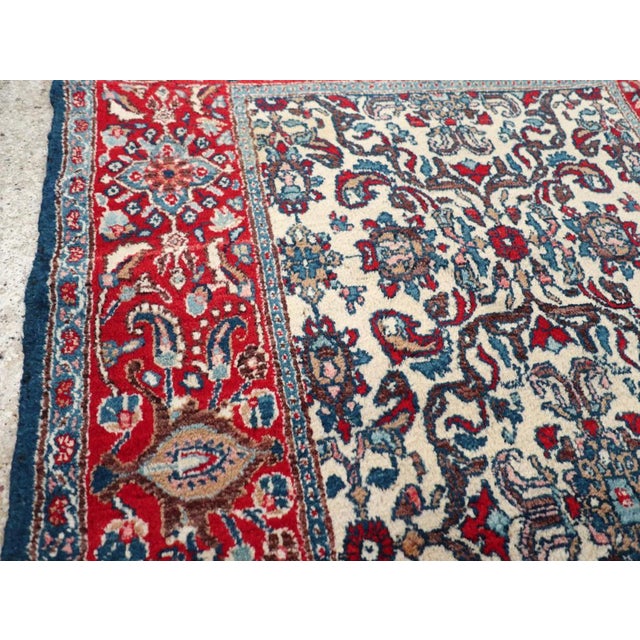 Rustic Galerie Shabab Collection Mid-20th Century Persian Isfahan Rug For Sale - Image 3 of 8