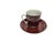 Ceramic Vintage Polish Cup and Saucer from Wałbrzych Pottery, 1970s, Set of 2 For Sale - Image 7 of 13
