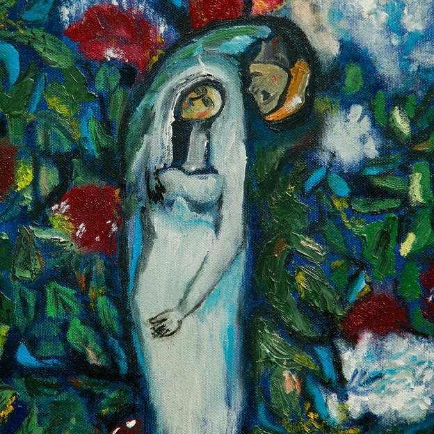 Artist: Attributed to Marc Chagall (1887–1985) Medium: Oil on Canvas Dimensions: 18.5 x 14.5 inches (Canvas), 27 x 23...