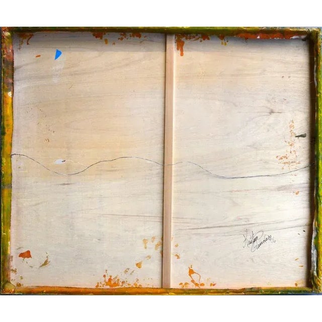 Textile "Eruption" Contemporary Abstract Acrylic Painting by Kristina Quinones For Sale - Image 7 of 7