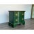 1980s Pair of Late 20th Century Chippendale Green Nightstands With Walnut Tops For Sale - Image 5 of 12