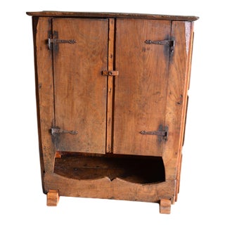 Antique Spanish Walnut Pantry Cupboard For Sale