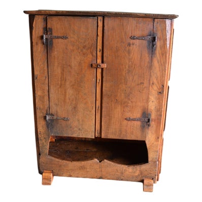 Antique Spanish Walnut Pantry Cupboard For Sale