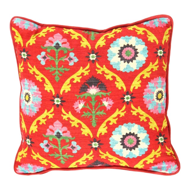 Pasargad DC Orange Design Pillow For Sale