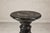 Vintage Black Marble Column Pedestal with White Veining and Stepped Base For Sale - Image 11 of 12
