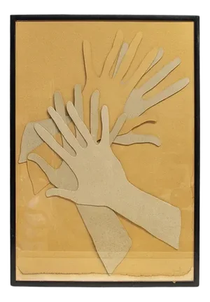 Mario Ceroli, Applausi, 1969, Die-Cut Cardboard Multiple