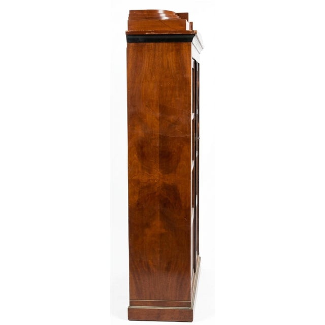 Biedermeier Early 19th Century Biedermeier Style Double-Door Bookcase / Vitrine For Sale - Image 3 of 5