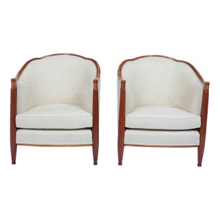 Set of French Art Deco Chairs by Dominique, 1925 For Sale