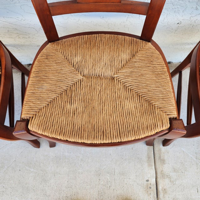 French Country Dining Chairs by Hickory Chair Co Set of 4 For Sale - Image 12 of 17