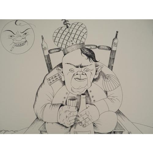 Modern Mikhail Chemiakin, The Intoxication of Power, 1980, Original Lithograph For Sale - Image 3 of 6