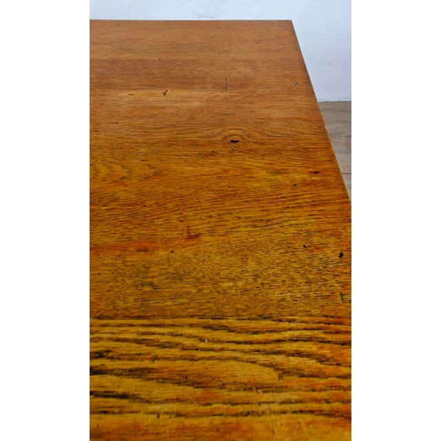 Vintage Military Desk in Oak, 1930s For Sale - Image 15 of 16