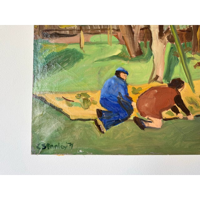 1971 Vintage C. Stanley Impressionist Oil on Canvas Painting/ Sold For Sale - Image 4 of 12