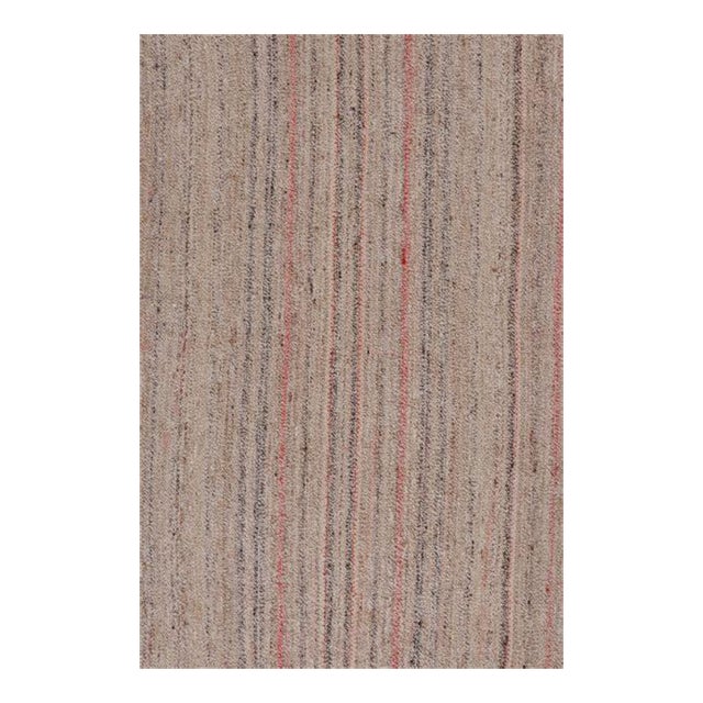 Vintage Persian Palas Bidjar Kilim With Polychromatic Stripes - Rug & Kilim For Sale