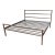 Eastern King Size Room & Board Stainless Steel Parsons Bed Frame For Sale