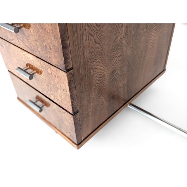 Brown Bauhaus Model H 180 Tubular Steel Writing Desk by Jindrich Halabala for Up Zavody, 1930s For Sale - Image 8 of 14